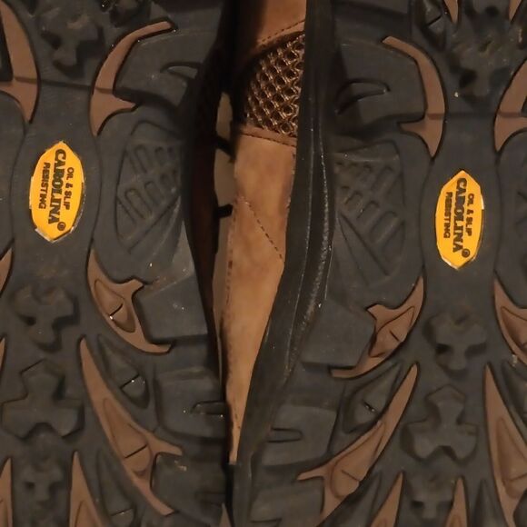 Carolina 4x4 steel toe waterproof hiking boots CA 4513 Brown leather size 9W - Picture 6 of 9